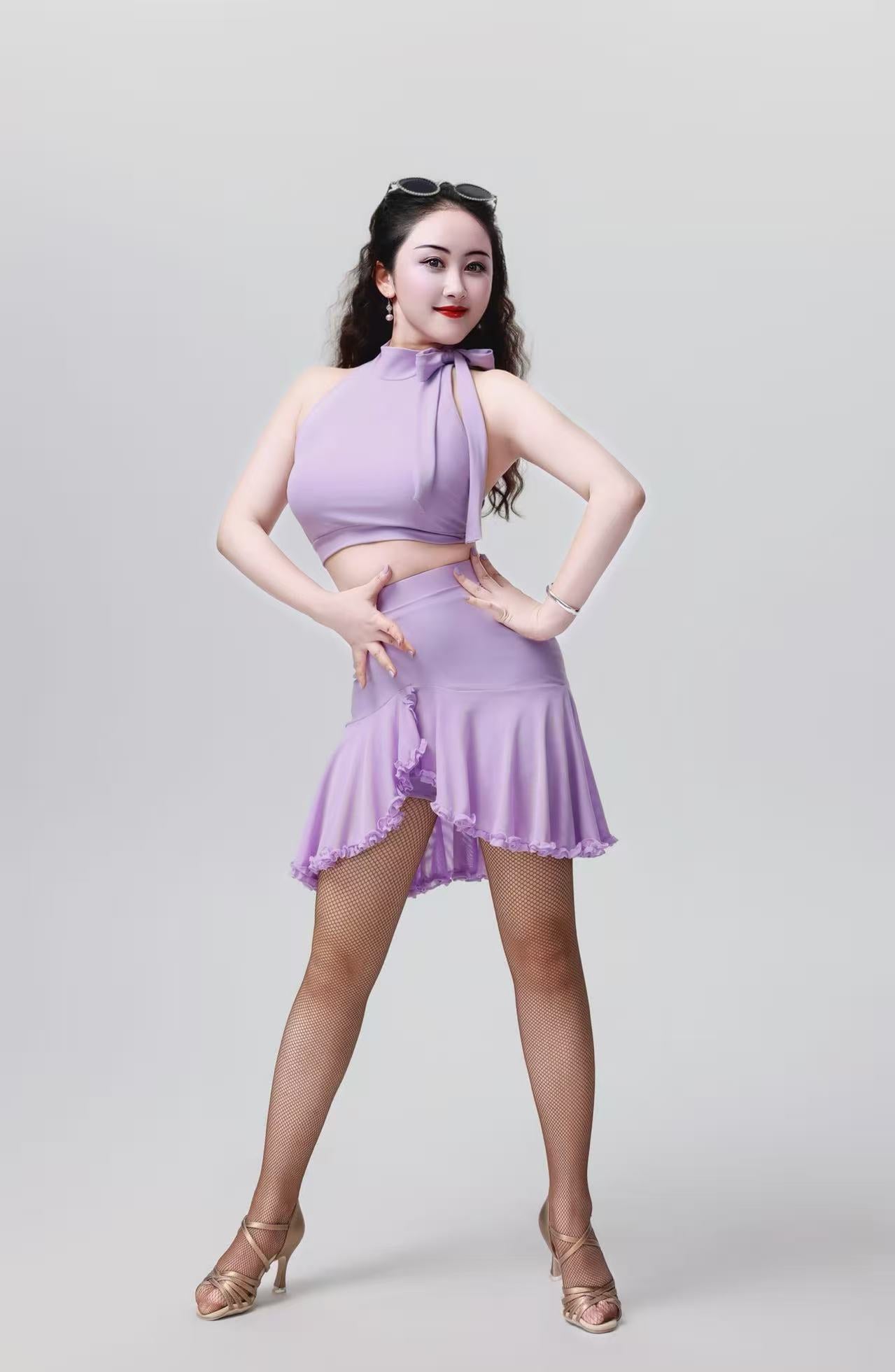 「Latincore」Purple suit for Dance Tennis Yoga Daily
