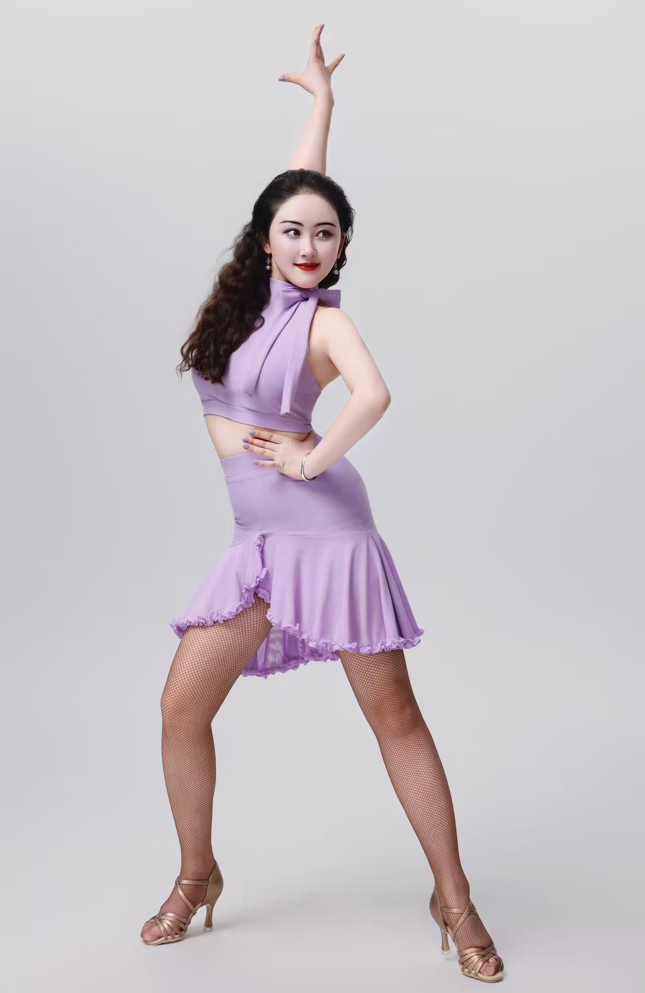 「Latincore」Purple suit for Dance Tennis Yoga Daily