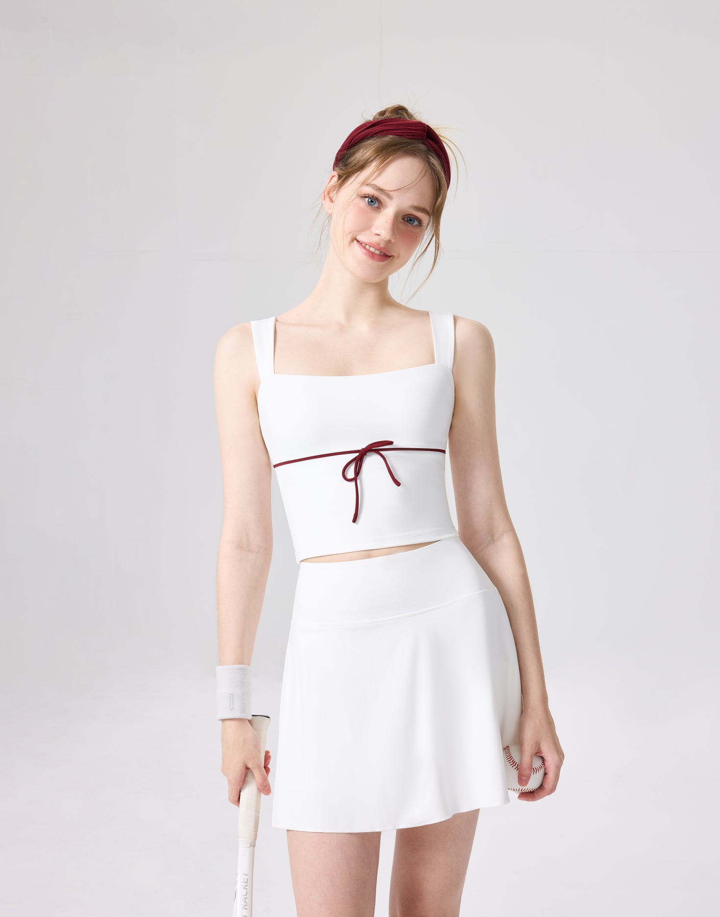 「Aspen」Square Neck Top for Tennis Dance Yoga, Date Night Outfit, Resort Wear