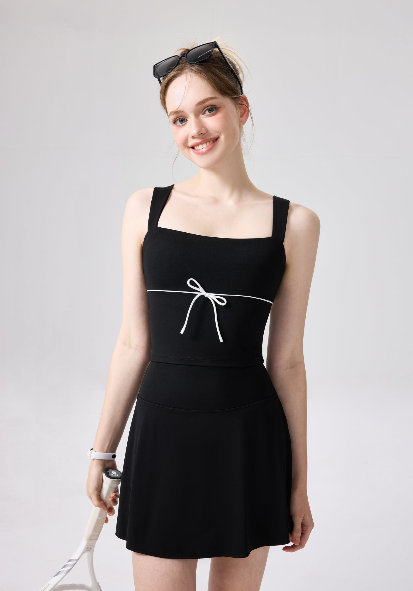 「Aspen」Square Neck Top for Tennis Dance Yoga, Date Night Outfit, Resort Wear