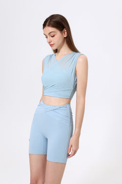 「Rose Mirage」V-Waist Shorts