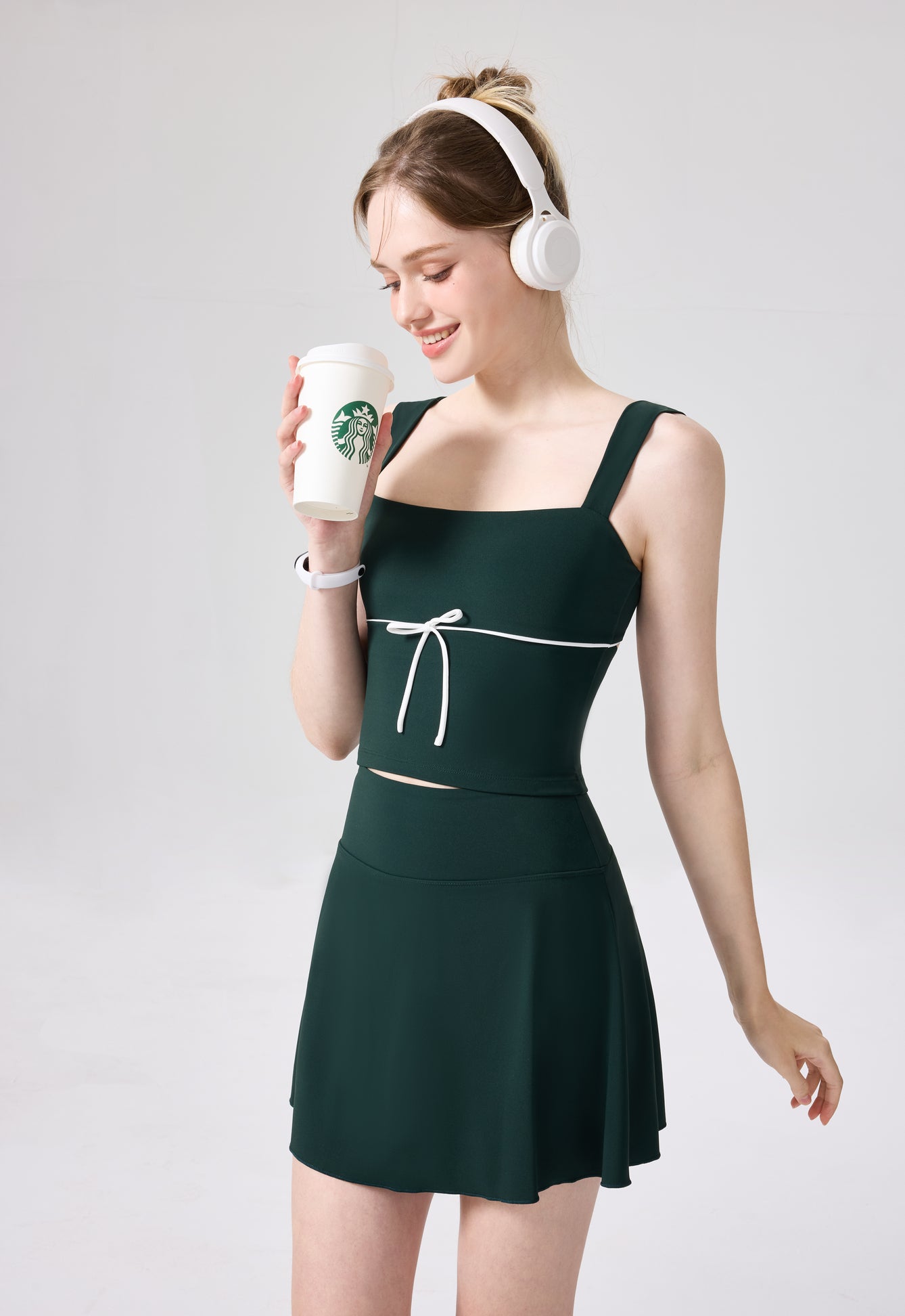 「Aspen」Square Neck Top for Tennis Dance Yoga, Date Night Outfit, Resort Wear