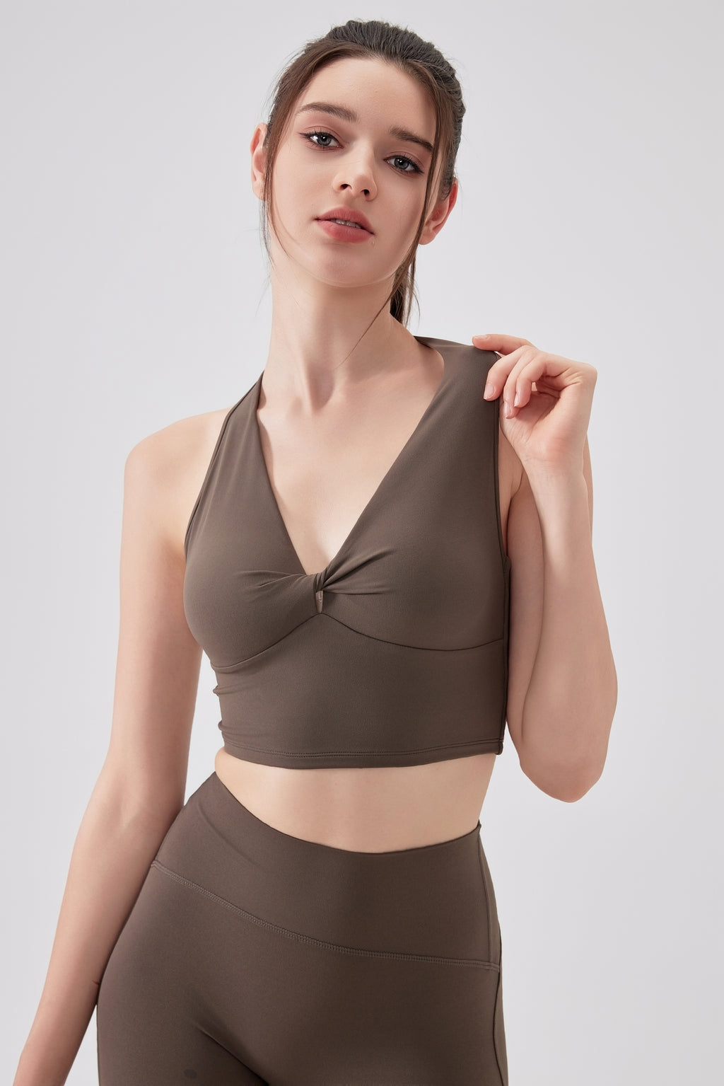 「Lavender」Keyhole Back Halter - Dance Tennis Pilates Yoga Crop Top, Athletic Wear