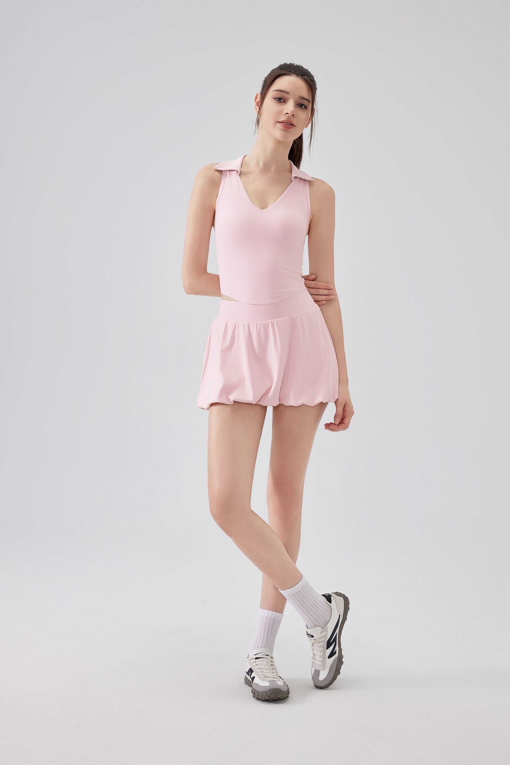 「Lemon Daze」Collar Halter Top