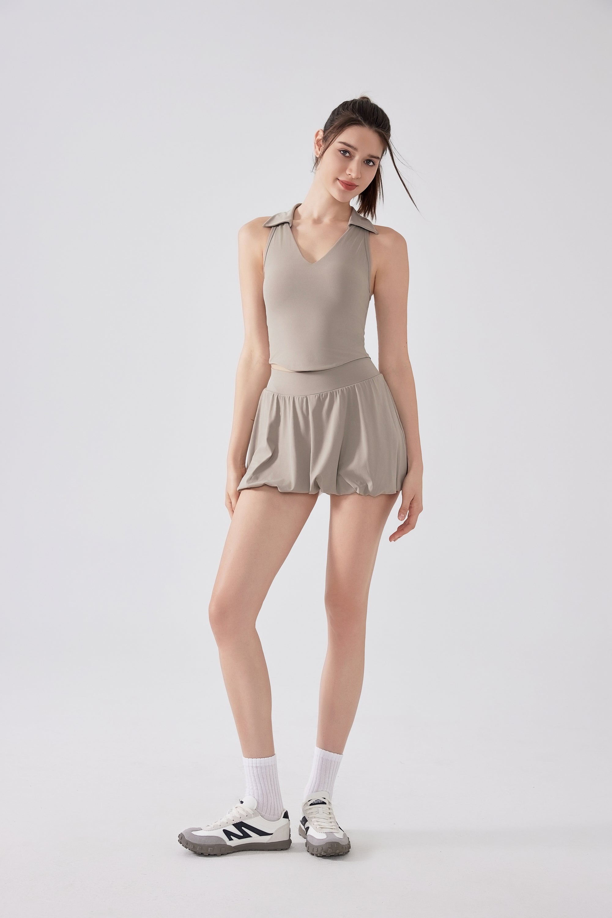 「Lemon Daze」Collar Halter Top