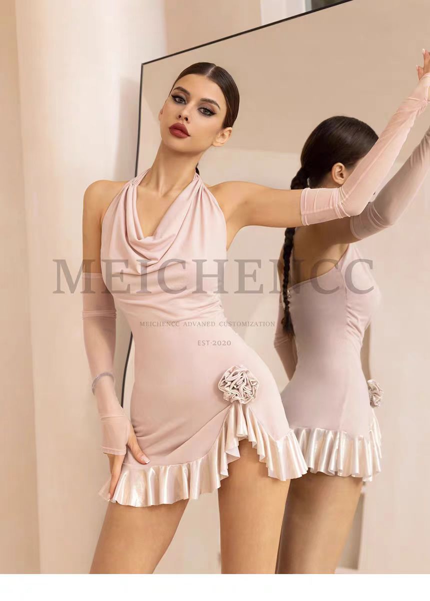 Scent of a Woman | MEICHENCC |  Halter-neck Latin Dance Dress