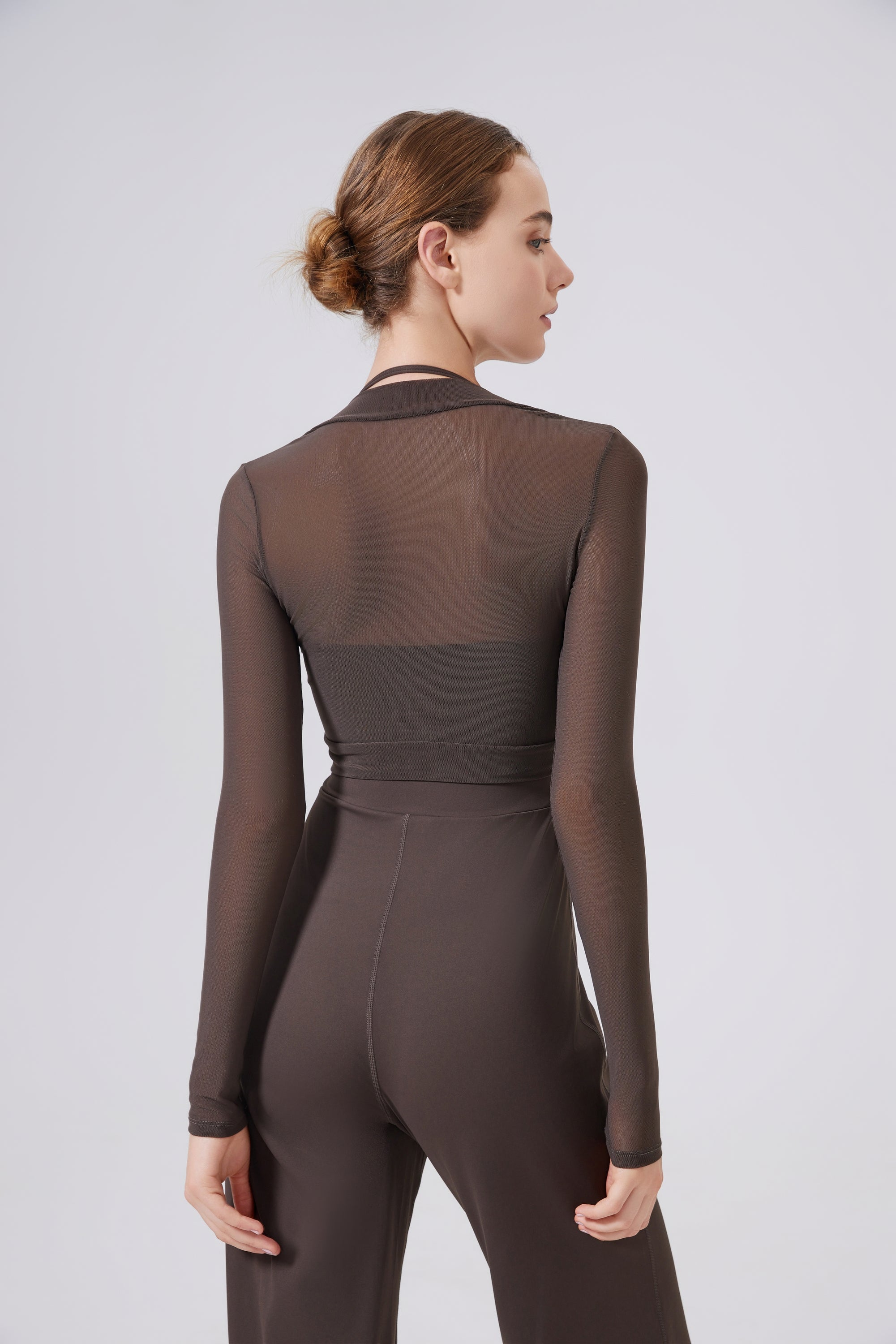 「Pearl」Translucent Mesh Cover-Up - Yoga Cover-Up, Dancewear, Balletcore