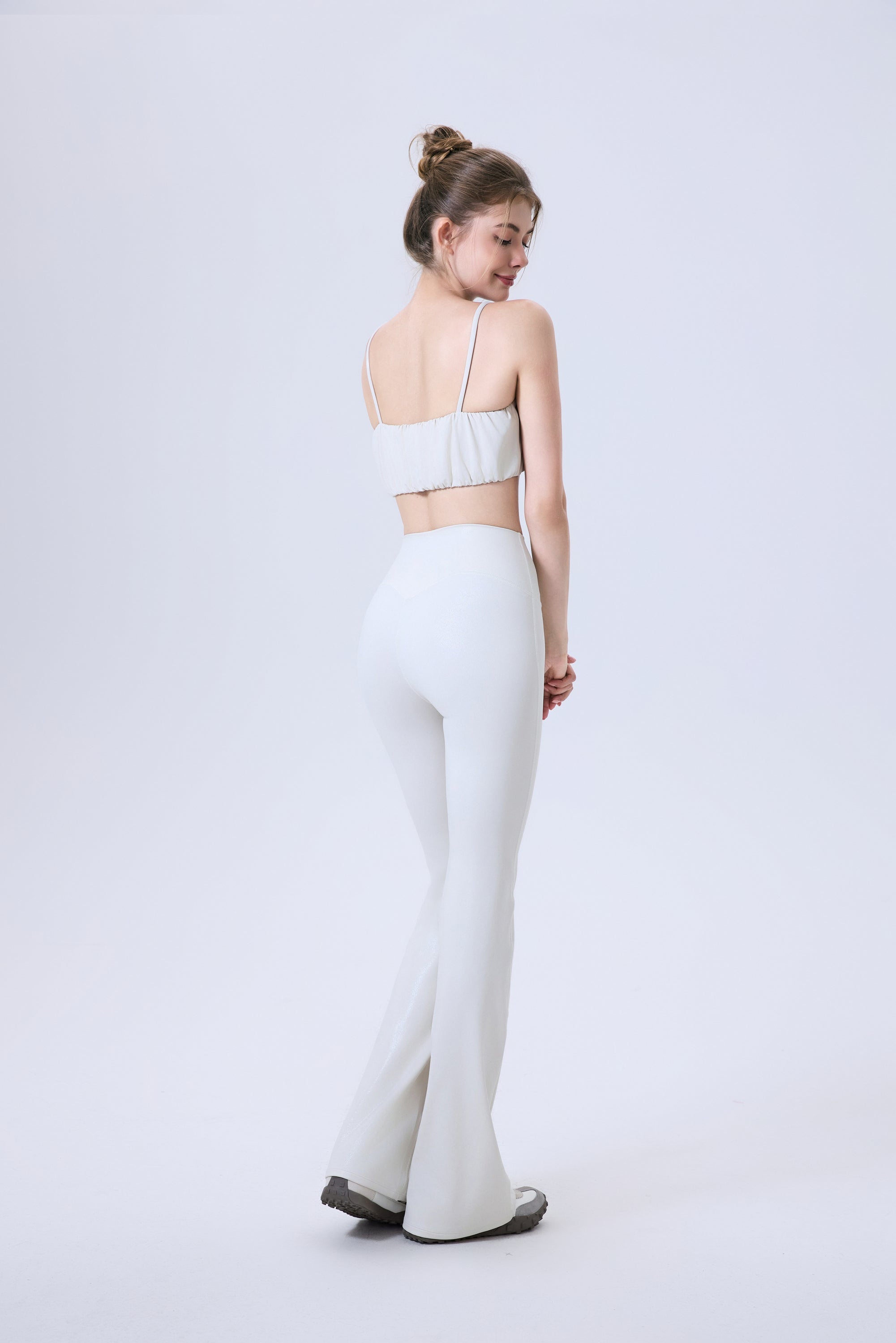 「Toffee Nut」Pleated Strap Bra - Sports Bra, Yoga Bra, Fashion Activewear