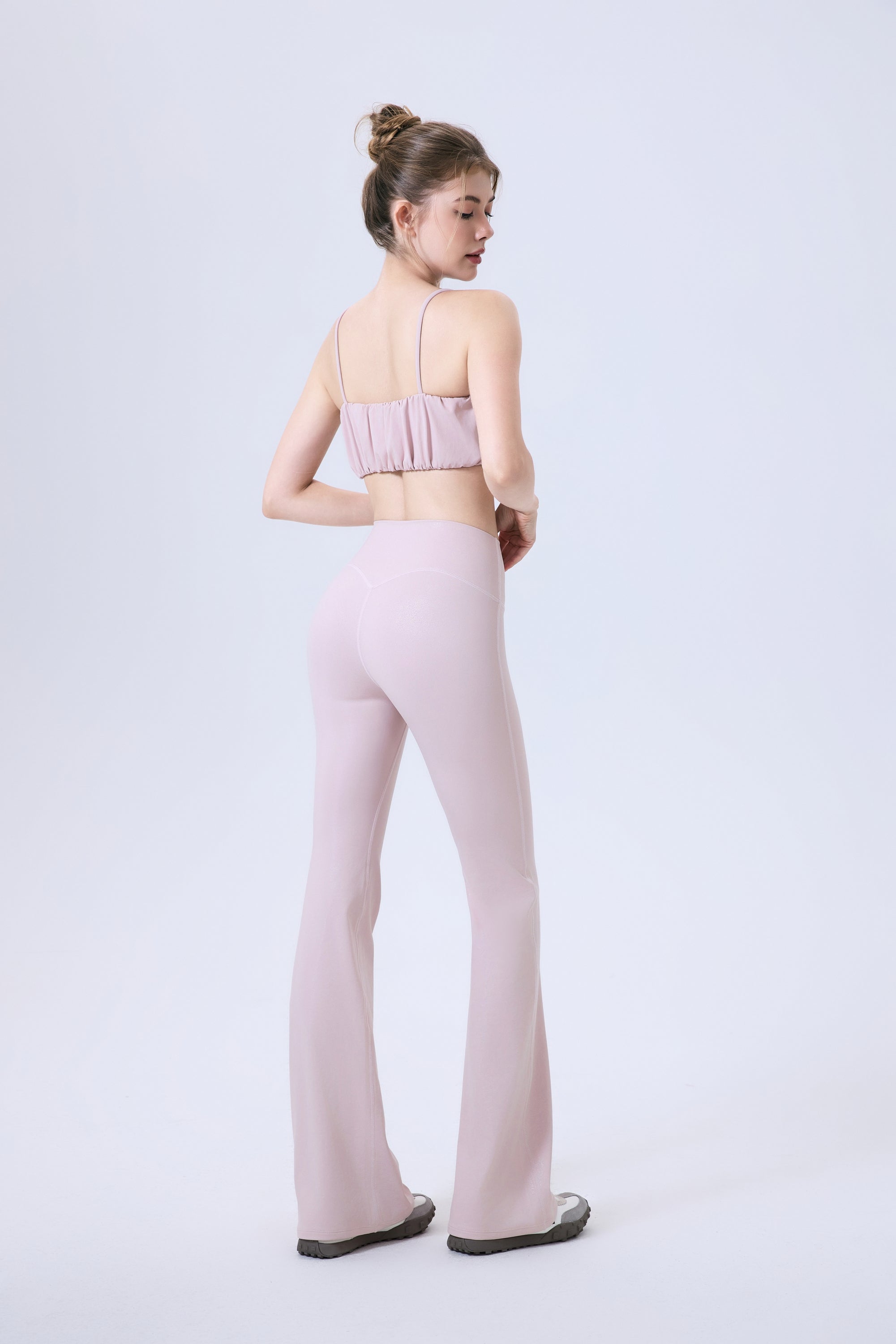 「Toffee Nut」Pleated Strap Bra - Sports Bra, Yoga Bra, Fashion Activewear