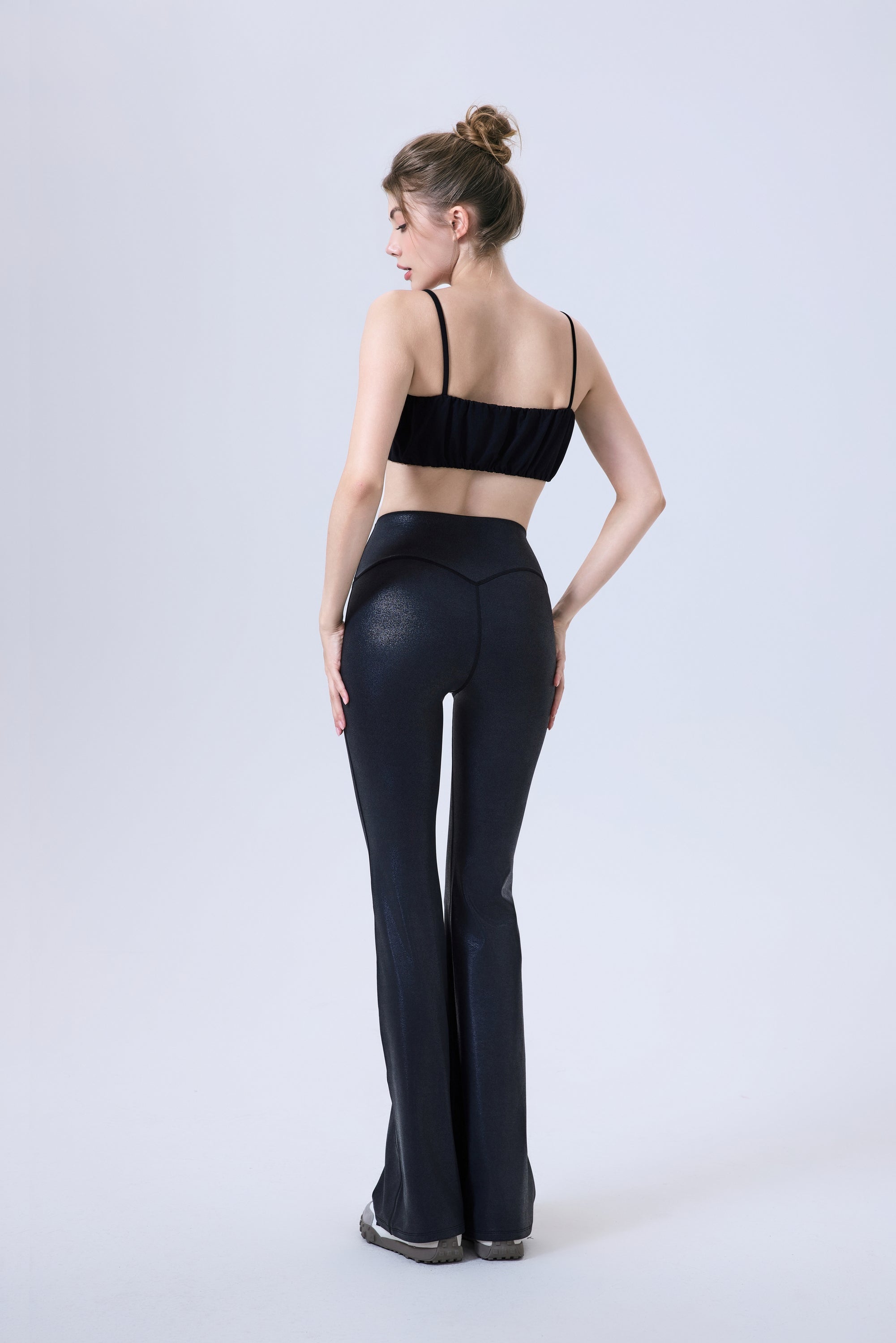 「Toffee Nut」Pleated Strap Bra - Sports Bra, Yoga Bra, Fashion Activewear