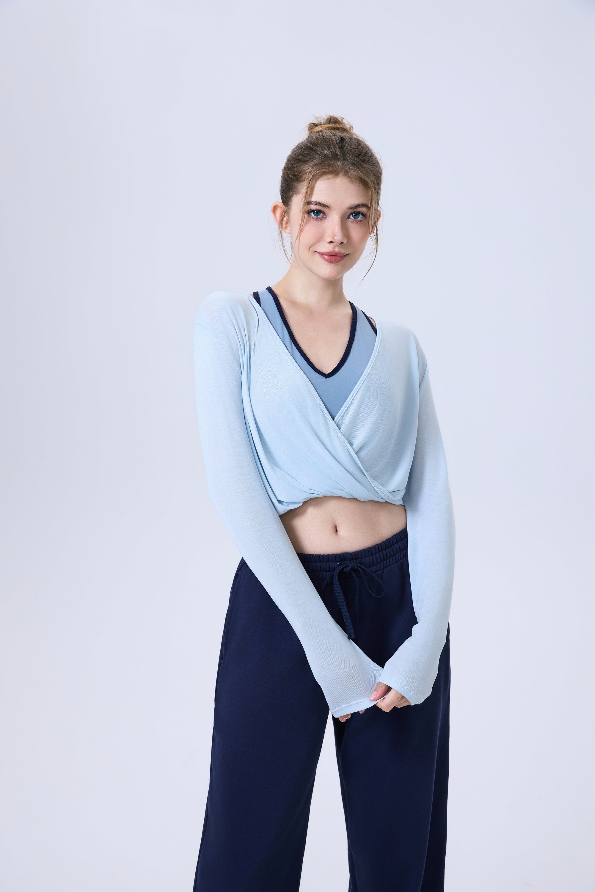 「Espresso Cocoa」Drop-Shoulder Crop Top - Athletic Top, Street Style, Fitness Wear