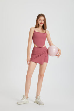 「Bloom Motion」Ribbed Cutout Tank